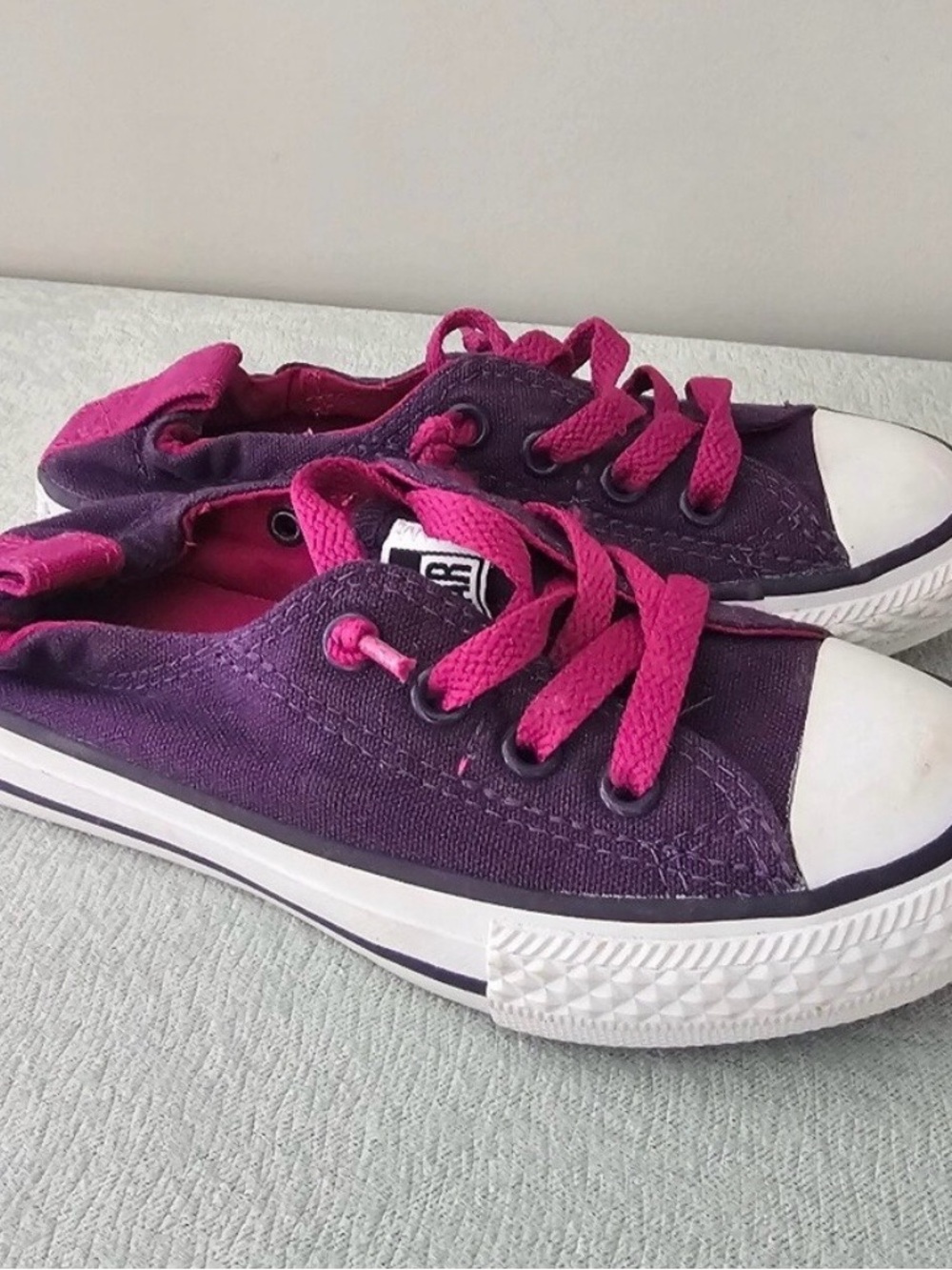 Converse All-Star Purple and Pink Low-Top Canvas Sneakers